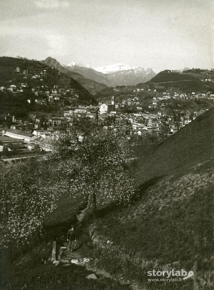 Panorama di Zogno da Stabello