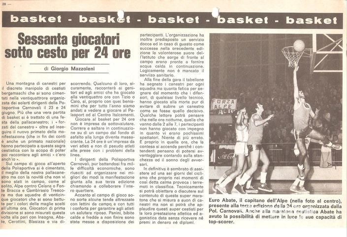 La Stampa Alla 2° 24 Ore Di Basket In Carnovali