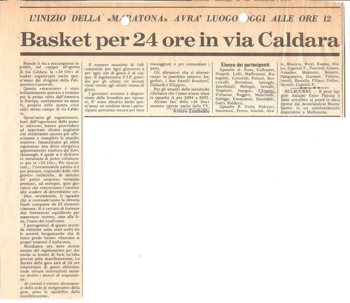 La Stampa Alla 2° 24 Ore Di Basket In Carnovali