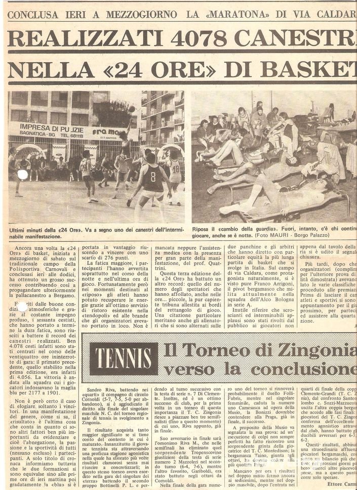 Terza 24 ore basket Carnovali