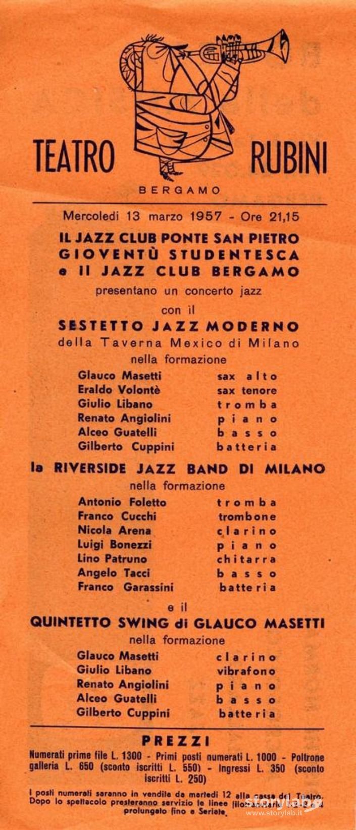 Volantino Di Un Concerto Jazz