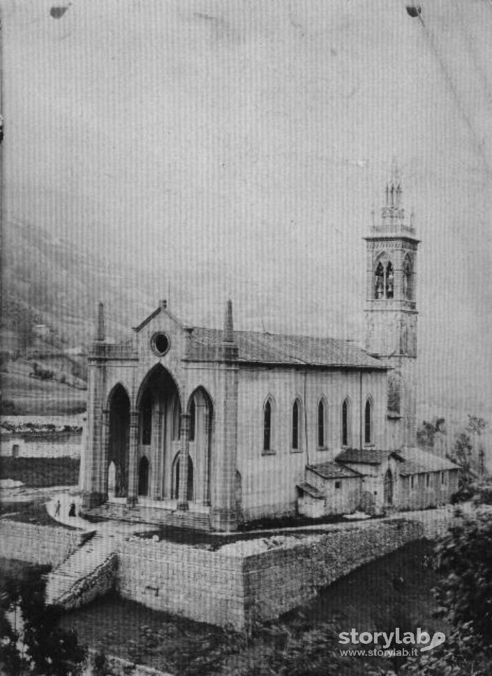 Chiesa Di San Martino A Piazza Brembana Inizi '900