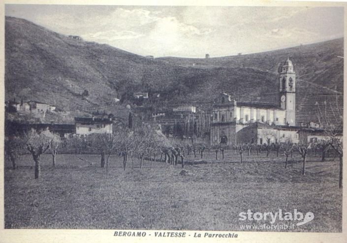 Bergamo Chiesa Di San Colombano Cartolina