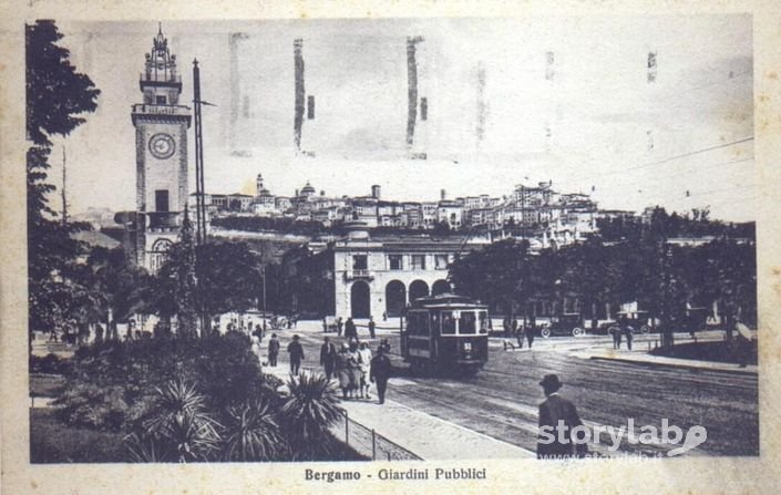 Bergamo - Giardini Pubblici - Cartolina