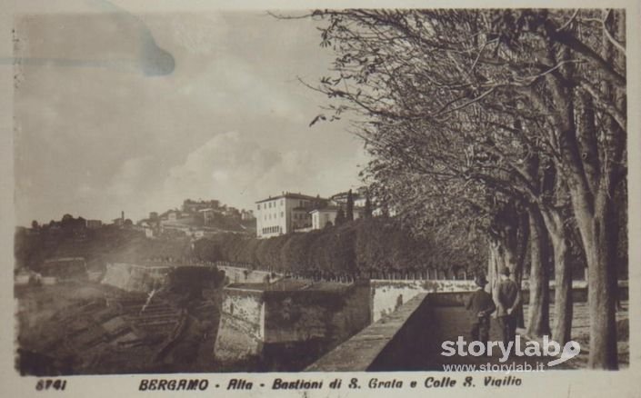 Bergamo - Bastioni Di Santa Grata E San Vigilio - Cartolina